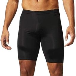 Men's Activewear Skin Tight Black Solid Shorts-image-3