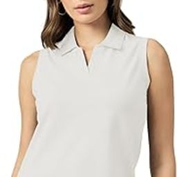 Women's Polo Collar T-Shirt, 65% Cotton 30% Polyester 5% Lycra, Solid-image-58