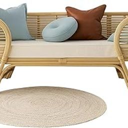 IRA Wooden Luxury Sofa Cum Bed for Home Decor | Wood 2 Seater Upholstered Ottoman Bench (2 Seater)-image-40