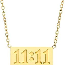 Guardian Angel 11:11 Manifestation Pendant Chain Necklace for Women | Stainless Steel Lucky Charm, Artificial Jewellery | Valentine's Day Love Gifts for Girlfriend-image-31