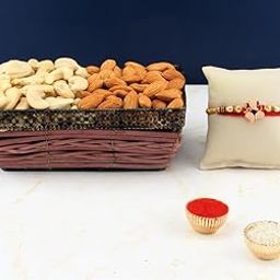 SFU E Com Dry Fruit Hamper For Rakshabandhan Gift | Dry Fruit And Rakhi For Brother | Dry Fruit Basket Hamper | 18-93