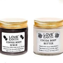Love Earth Body Polish Kit With Coffee Extracts & Cocoa Butter Combo For Tan Removal And Deep Skin Moisturization For Men & Women 200gm | Mother's Day Gift Set-image-81
