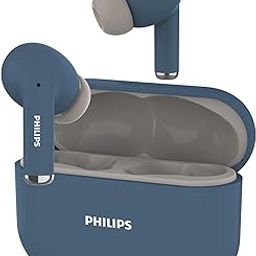 PHILIPS Audio TAT1169BL/94 True Wireless in Ear Earbuds with Pocket Sized Charging Case, Play Time Upto 55Hrs, 12mm Dynamic Drivers, Inbuilt Mic, IPX4 Splash & Sweat Resistant (Blue)-10