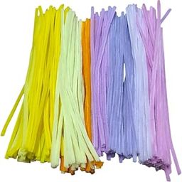 Just Flowers Pipe Cleaner for Craft Flower Making and DIY Decoration Craft Projects and Business, 200 Pc 12 Inch Long Chenille Stem, Fuzzy Sticks (10 Mix Shades of Purple & Yellow Pipe Cleaners)-23