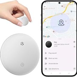 Bluetooth Tracker for Android, Google Certified Key Finder/Luggage Tracker/Item Locator Compatible with Google Find My Device App, Smart Tracking Tag for Keys, Suitcase, Backpack, Wallet (White-1pack)-image-66