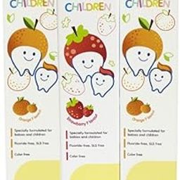 Pigeon Children Tripack Toothpaste Orange (45G, Pack Of 2) & Strawberry (45G, Pack Of 1), Deep Clean-picture-31