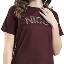 Women's Regular Fit Printed Round Neck Top | Half Sleeve | Casual Wear | Stylish & Comfortable | Everyday Wear Top for Women-image-19