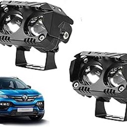 Auto Pearl Car 2-Projector Lens Driving Lights White/Yellow LED Spot light 15W Dual Color Mode Fog Lights compatible with Kiger (Pack of 2)-image-47