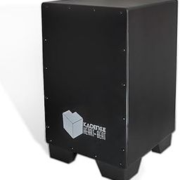 Kadence Hearbeat Cajon Black, Compact and Lightweight Percussion Box with Internal Military Drum Sand Belts, Rubber Capped Non-Slip Feet, 12 inch x 12 inch x 20inch (Matt Finish HB01)-picture-15