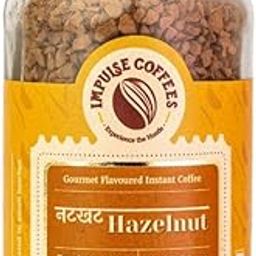 Impulse Coffees Nutkhat Hazelnut Instant Coffee Powder | Instant Coffee Delight | Smooth Medium Roast Coffee Powder In Fresh | Flvaoured Coffee | Arabica Beans | Great for Home & Office | 50Gms-18