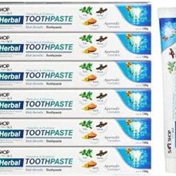 Haoma Herbal Tulsi, Babool Toothpaste 100g (Pack of 6)-image-89