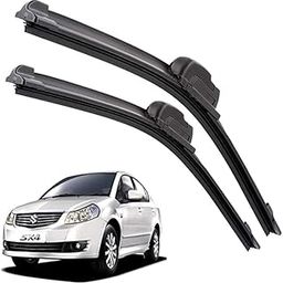 Auto Royal Windshield Car Wiper Blades Compatibility with Maruti Suzuki SX4 (Model : 2012-2017) - Set of 2Pc (D-26,P-14)-1