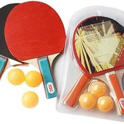 SYGA 2 Bats and 3 Ping Balls Table Tennis Set Short Handle Table Tennis Paddle Racket Kit for Children Gifts, Sports-12
