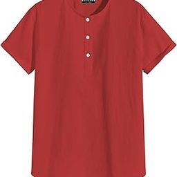 Men's Short Sleeve Cotton Kurta, Casual Summer Mens Kurta - krt-24-image-45