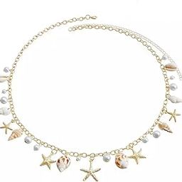 Women's Waist Chain - Stylish Saree Gold Plated Belly Chain Beach Special Body Hip Chain for the Waist Ladies Sexy Bikini Jewelry (26-42 In)-image-89
