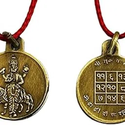 numeroastro Shri Shukra Yantra Locket | Pendant In Pure Brass (Oxidized Finish) (7 Grams Approx) (1 Pc)-picture-8