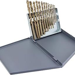 Drill America 13 Piece m35 Cobalt Drill Bit Set (1/16" - 1/4" x 64ths), DWDCO Series-32