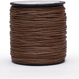 DAMODARAM 1mm Nylon Macrame Thread Cord/Dori for Art Craft & DIY Projects (400 MTR, Chocolate)-image-0