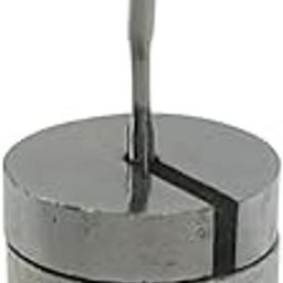 Slotted Weight with Hanger Cap 250gm 5x50gm Iron Chrome Plated Removable Weights for Laboratory Use Educational Experiments and Physics Laboratory & Scientific Product (Cap 250gm; 5x50gm)-17