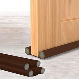 39 Inch Door Bottom Gap Filler Strip, Stop Outside Dust, Hot Air, Insects, Water, Use in Wooden, Steel, Fiber, Plastic Doors 20mm Thickness Brown Pack of 2-image-16
