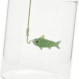 ARTISOUL® Drinking Glass Cup Creative Novelty Drinking Cup for Kitchen Office Birthday Green Fish | Kitchen, Dining & Bar | Glassware-image-57