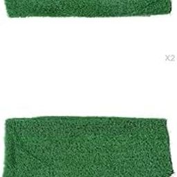 VELURA Artificial Grass Turf Fake Grass Mat Pet Dog Area Turf 4pcs|2 Pieces Outdoor Artificial Gr Rugs 1X1M| Synthetic Grass| Yard, Garden & Outdoor Living-picture-16