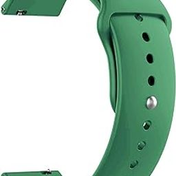 ACM Watch Strap Silicone Belt 20mm Compatible with Garmin Venu Smartwatch Sports Band Green-41