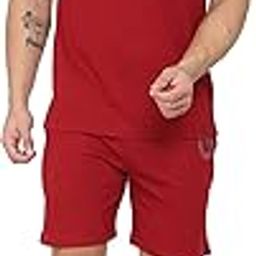Men's Basic Solid Cotton Round Neck Tracksuit for Athletics Jogging Gym and Sports-picture-21