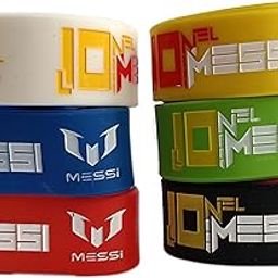 Wristband 30 mm Silicone Rubber Loop Band - Football Club - Lionel Messi-image-80