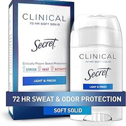 Secret Clinical Strength Advanced Solid Antiperspirant and Deodorant Light And Fresh Scent 1.6 Ounce-30