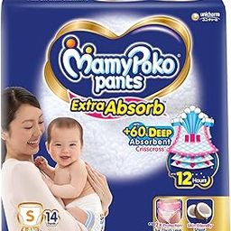 MamyPoko Pants Extra Absorb Baby Diapers, Small (S), 14 Count, 4-8 kg-image-72