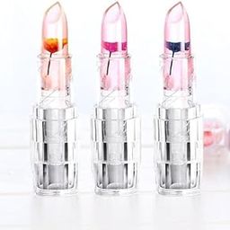 Sujjot Waterproof Flower Lipstick Jelly Flower Transparent Color Changing Lipstick Flower Jelly Lipstick (Pack of 3)-picture-53