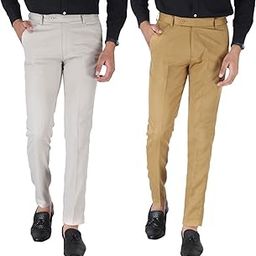 Combo Cotton Office wear Slim fit Formal Trouser for Men-picture-12