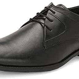 Lace-up Men's Formal Shoe | Stylish with Soft Cushioned Insole | Trendy Lace-Up Design | Durable Leather with Anti-Skid Sole | Perfect for Formal Wear (4035)-image-92