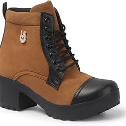 Women's Buckle Boots – Stylish Faux Leather High Ankle Boots for Winter & Casual Wear – Comfortable & Durable-image-47