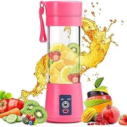 Axhane Portable Blender - USB Rechargeable Mini Juicer Blender - Electric Mixer - Personal Size - 6 Blade - Ideal for Juices, Shakes & Smoothies - Assorted Color-10