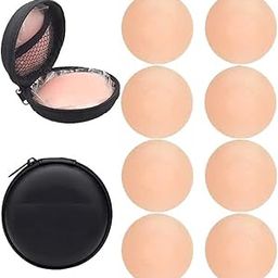 Nipple Covers Reusable Comfortable & Natural Invisible Adhesive Silicone Pasties for Women, Adhesive Nipple Pads | 4 Pair Reusable Girls Nipple Cover-image-29