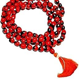 Generic Red Gunja Mala with 108 Beads, Laal Chirmi, Small Size-image-54