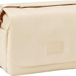 MERISHOPP®Crossbody Camera Case Organizer for Lenses Memory Cards Photographers Travel Beige|Cameras & Photo | Cases, Bags & Covers|1 DSLR Camera-image-26