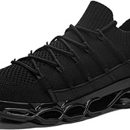Steel Toe Wide Shoes for Men Women Lightweight Safety Sneakers Fashion Work Shoes Comfortable Breathable Safety Toe Slip on Tennis Shoes-41