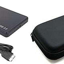 Portable External Hard Disk Drive - 500 GB USB 3.0 for PC Laptop Windows Black (500 GB) + External HARDDRIVE CASE Free-12