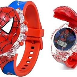 Matrix Kids Edition 3D Spiderman/Frozen/Ben 10/Hello Kitty/Iron Man Avenger Digital Watch for Kids with Music & Disco Lights (Boys & Girls)-12