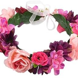 Women's And Girl's Headband With Ribbon (4331295641_Pink And Purple)-image-36