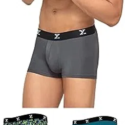 xyxx Men's Ace & Shuffle Micromodal Regular Fit Solid Antimicrobial Trunks with No Marks Waistband (Pack of 3)-picture-20