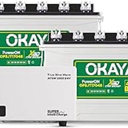 Okaya Inverter with Two Battery Combo for Home,Office & Shops|ATSW 1900 24V Pure Sine Wave Inverter 1650VA with OPSJT17048 140Ah Inverter Battery |Warranty: 36 Months(Inverter) & 48 Month(Battery)-image-78