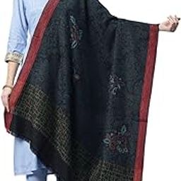 Women's Black Kani Jamawar Pure Wool Shawl_IJS84H_Black-image-86