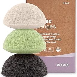 BROU | Premium Konjac Facial sponges | 3 Pack | Biodegradable | Eco-Friendly | Plastic-Free |-13