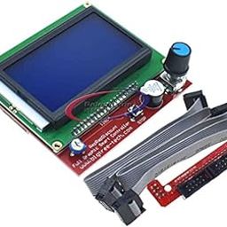 3D Printer Reprap Smart Controller 12864 LCD Display with Smart Controller Board for 3D Printer RAMPS 1.4 Reprap Mendel Prusa 128x64 LCD Blue Color-image-16