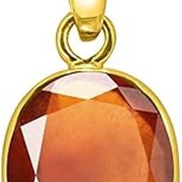 Gomed Pendant Locket 11.25 Ratti Natural and Certified Hessonite Garnet (Gomed) Astrological Gemstone Stone for Men and Women-image-12