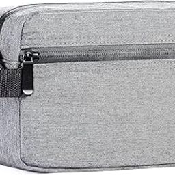 Portable Polyester Toiletry Bag for Men & Women, Travel Pouch for Toiletries Shaving Kit & Cosmetics, Water Resistance Pouch for Accessories, Organizer Make Up, Denim Grey-picture-41